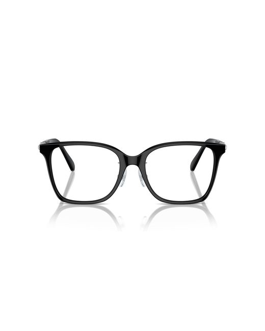Swarovski Black Sk2026D 1001 Optical Frames Acetate Geometric Normal