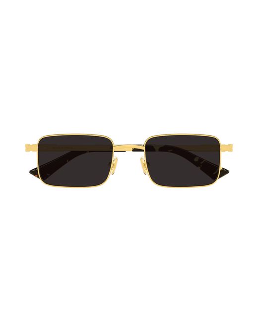 Bottega Veneta Black Bv1469S 002 Sunglasses Metal Squared