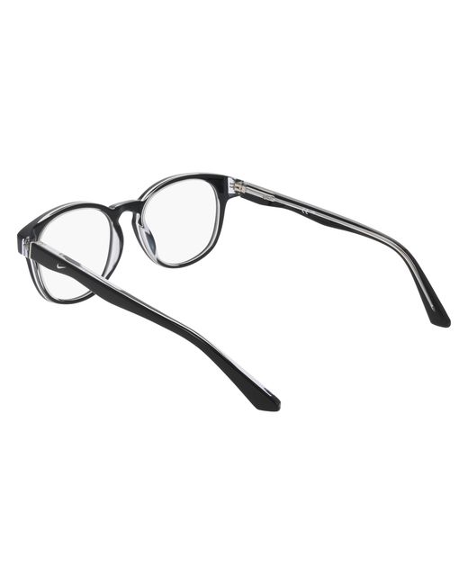 Nike Black 7182 010 Optical Frames Acetate Round Normal