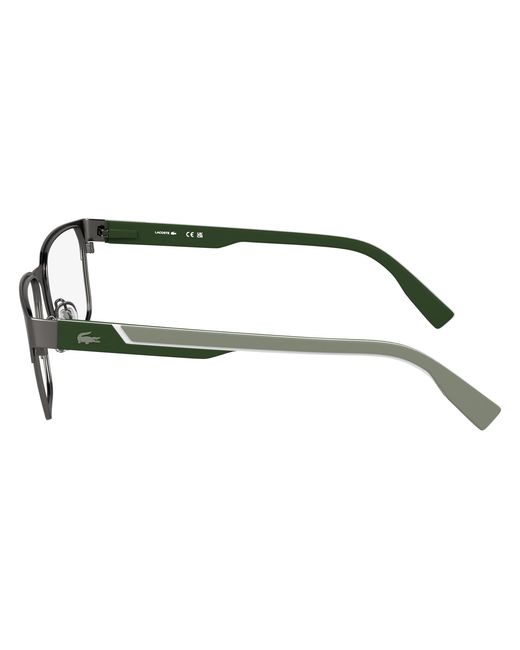 Lacoste Black L2306 035 Optical Frames Metal Squared Normal for men