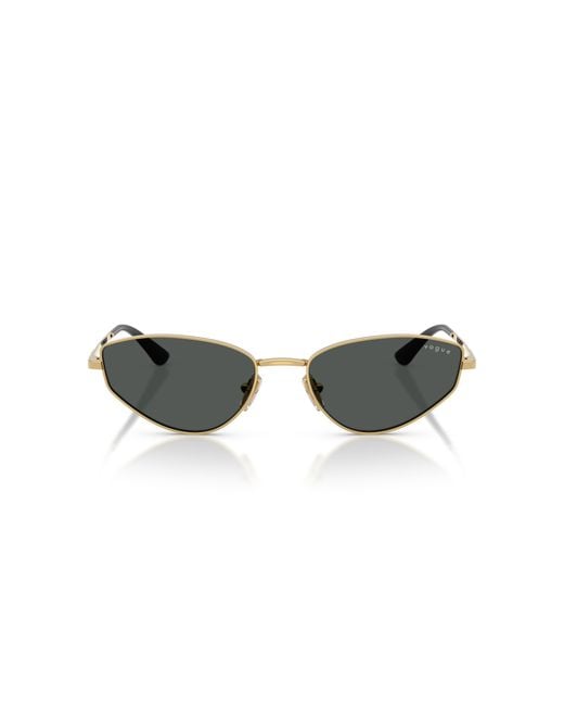 Vogue Eyewear Black Vo4339S 280/87 Sunglasses Metal Cat Eye Normal