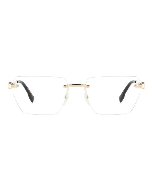 DSquared² Black D2 0102 3Yg Optical Frames Metal Squared for men
