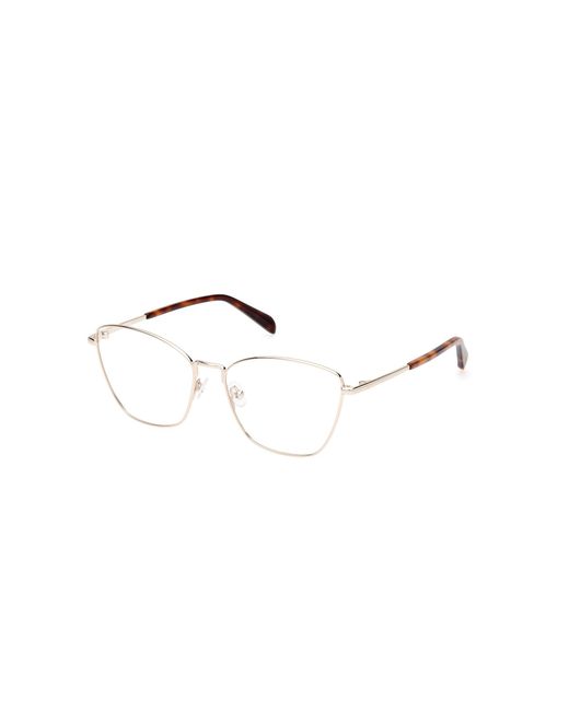 Emilio Pucci Black Ep5243 032 Optical Frames Metal Squared Normal