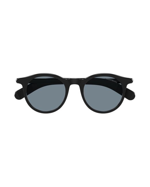 Montblanc Black Mb0353S 007 Sunglasses Round for men