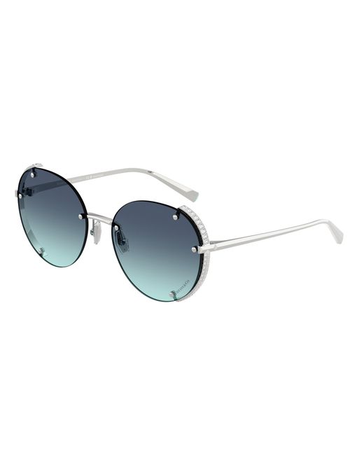 Tiffany & Co Black Tf3110Kb 62139S Sunglasses Metal Round Normal Shaded
