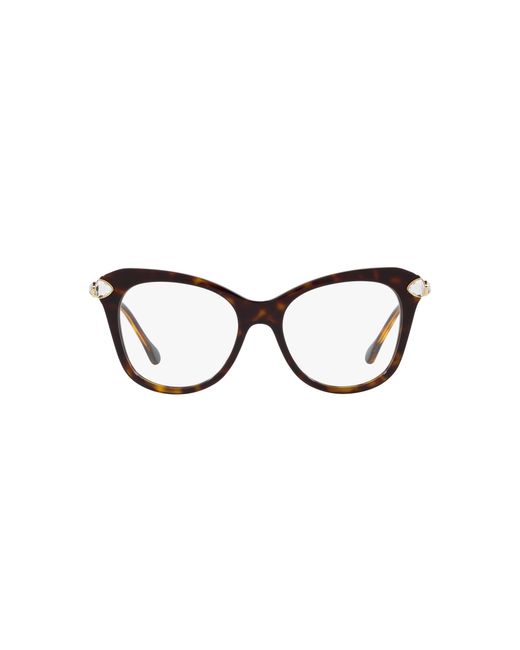 Swarovski Black Sk2012 1002 Optical Frames Acetate Transparent Geometric Normal