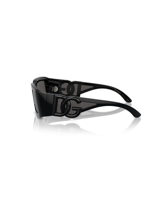 Dolce & Gabbana Black Dg6197 501/87 Sunglasses Nylon Squared Normal