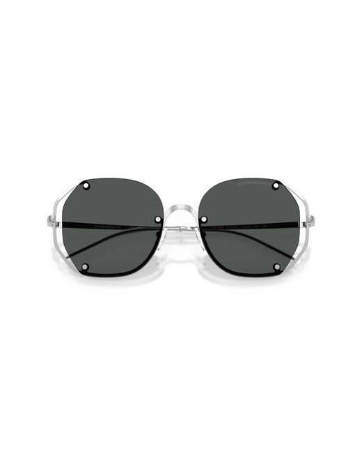 Emporio Armani Black Ea2168 301587 Sunglasses Metal Geometric Normal