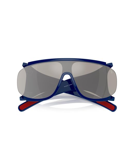 Polo Ralph Lauren Black Ph4215U 58866G Sunglasses Injected Geometric Mirrored Mirror for men