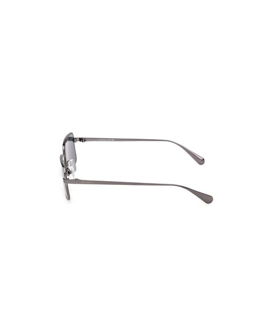 MAX&Co. Black Mo0161 08A Sunglasses Metal Smoke Squared Normal