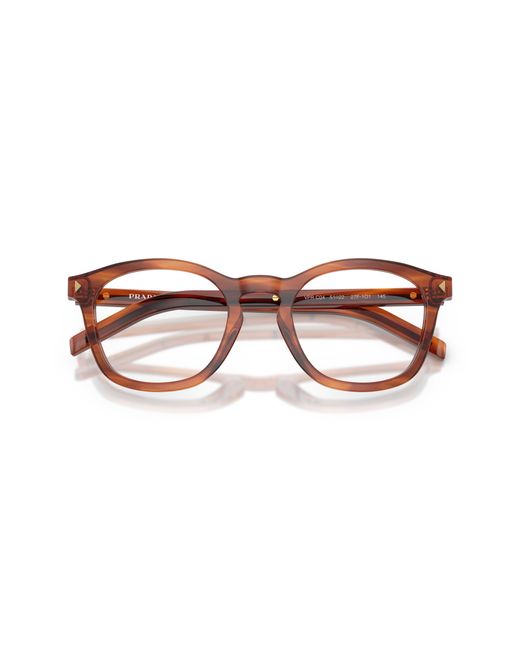 Prada Black Pr C04V 27F1O1 Optical Frames Acetate Pillow Normal for men