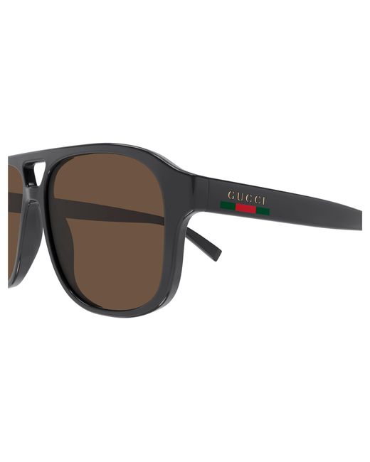 Gucci Black Gg1856S 003 Sunglasses Injected Pilot for men