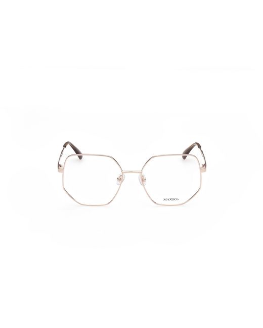 MAX&Co. Black Mo5037 028 Optical Frames Metal Geometric Normal