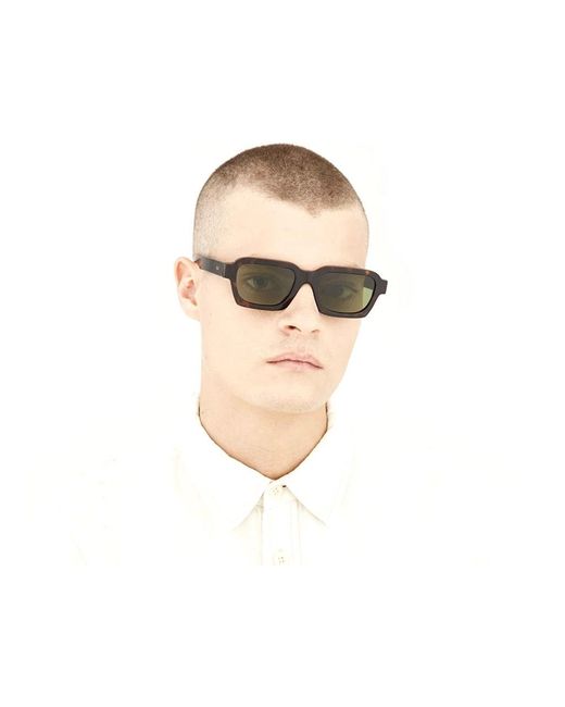 Retrosuperfuture Black Acq Caro 3627 Sunglasses Acetate Squared Normal