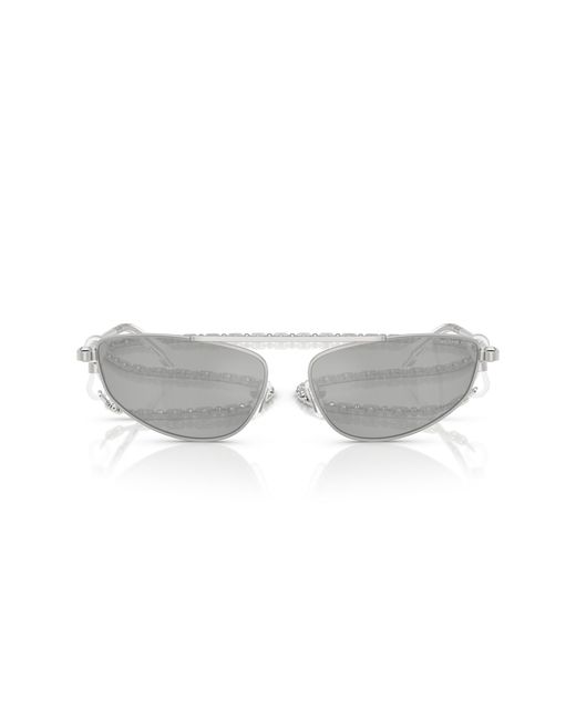 Michael Kors Black Mk1164 Buenos Aires 19038V Sunglasses Metal Geometric Mirrored