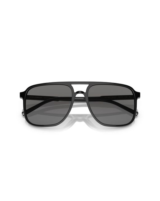 Dolce & Gabbana Black Dg4423 501/81 Sunglasses Acetate Pilot Polarized for men
