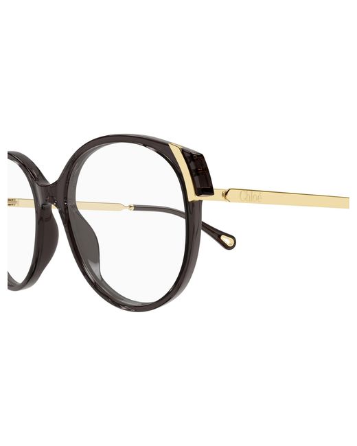 Chloé Black Ch0328O 010 Optical Frames Acetate Transparent Round