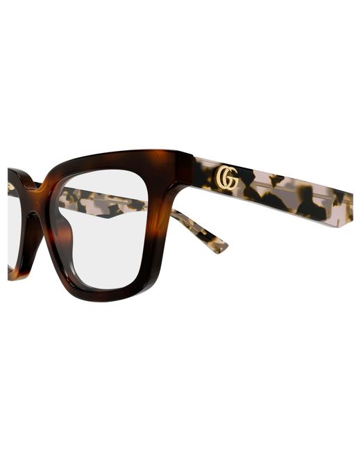 Gucci Black Gg2181O 004 Optical Frames Acetate Transparent Geometric