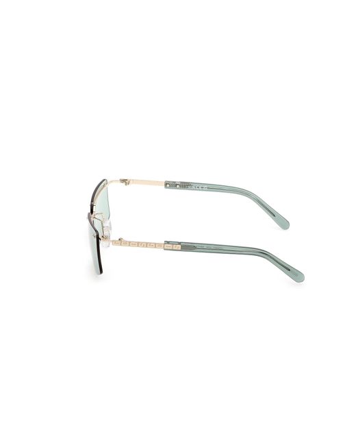 Gcds Black Gd0061 32N Sunglasses Metal Squared Normal