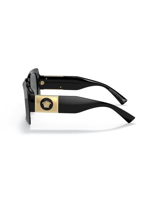 Versace Black Ve4405 Gb1/87 Sunglasses Acetate Squared Normal