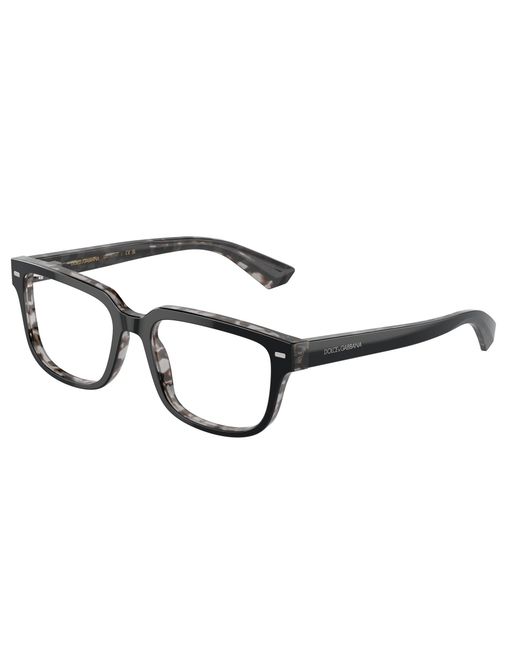 Dolce & Gabbana Black Dg3380 3403 Optical Frames Acetate Transparent Squared Normal for men