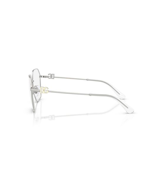 Dolce & Gabbana Black Dg1366 05 Optical Frames Metal Transparent Pantos Normal