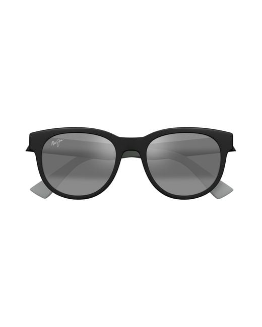 Maui Jim Black Mj0668S 001 Sunglasses Injected Round for men