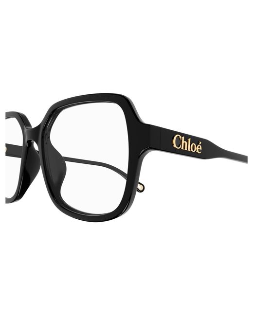 Chloé Black Ch0277Oa 001 Optical Frames Acetate Transparent Squared
