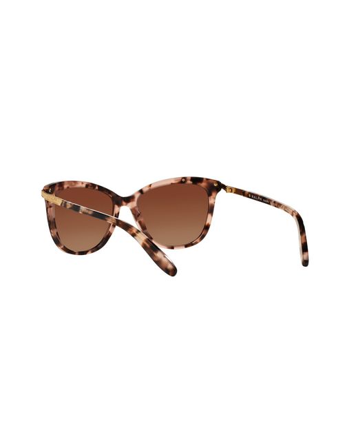 Ralph Lauren Black Ra5203 1463T5 Sunglasses Acetate Cat Eye Polarized Shaded