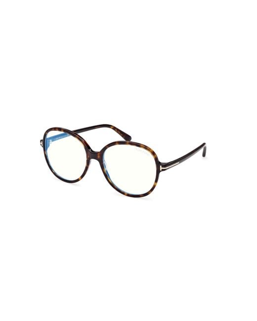 Tom Ford Black Ft6090-B 052 Optical Frames Acetate Round Normal