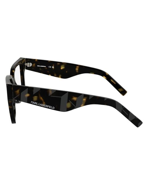 Karl Lagerfeld Black Kl6201 242 Optical Frames Acetate Squared Normal