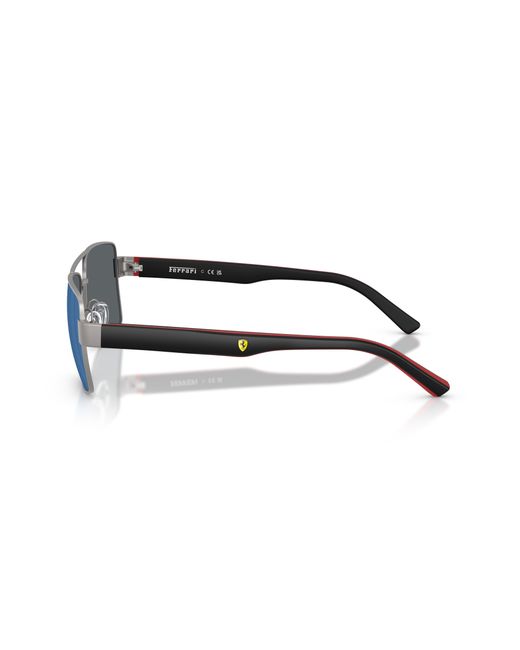 FERRARI SCUDERIA Black Fz5005 115/55 Sunglasses Metal Squared Normal for men