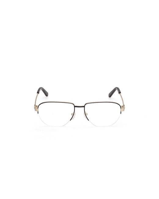 Adidas Black Or5116 005 Optical Frames Metal Round Normal for men