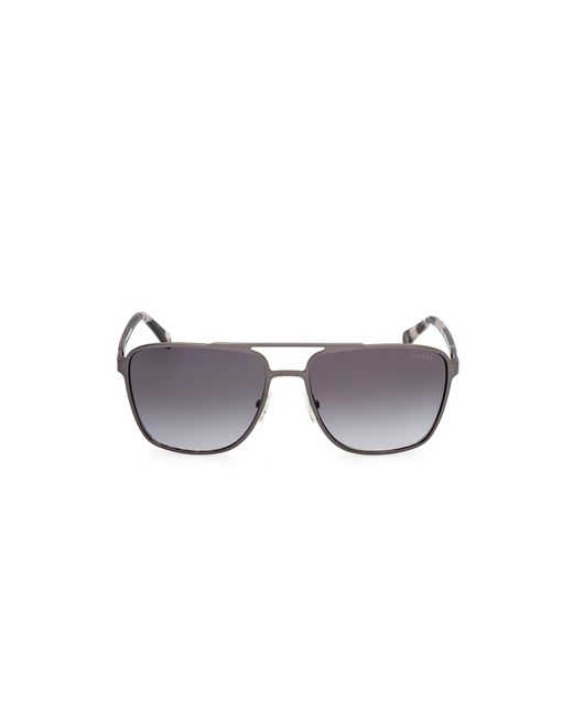 Guess Black Gu00210 07B Sunglasses Metal Squared Normal for men