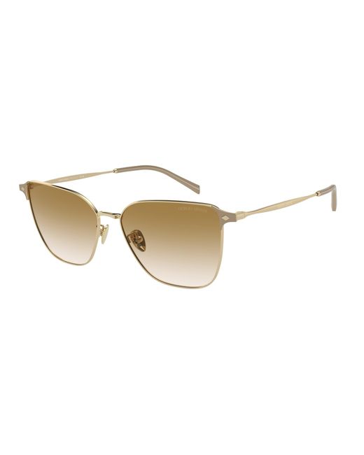 Giorgio Armani Black Ar6155 337713 Sunglasses Steel Squared Normal Shaded