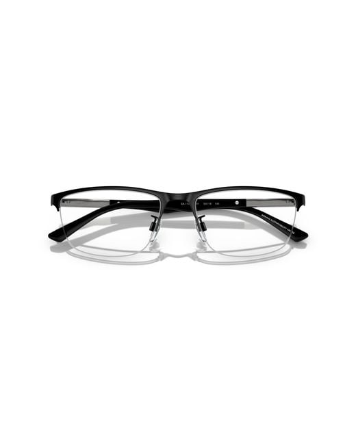 Emporio Armani Black Ea1142 3001 Optical Frames Metal Transparent Pillow Normal for men