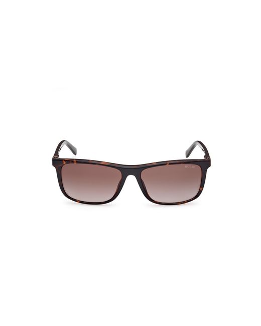 Guess Black Gu00169 52F Sunglasses Injected Squared Normal for men
