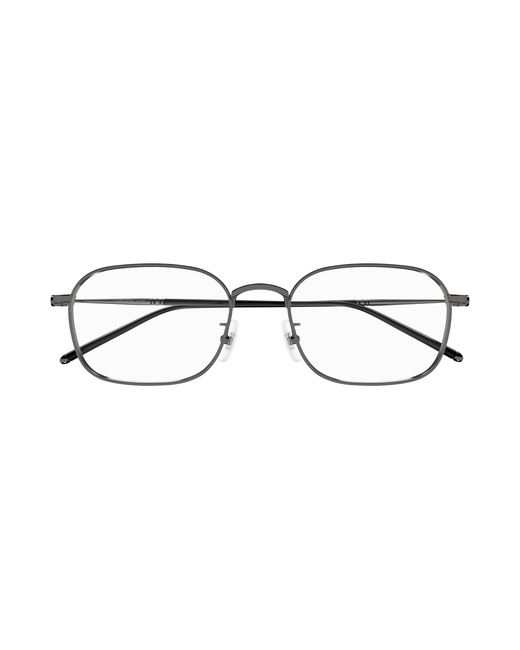 Montblanc Black Mb0414Oa 001 Optical Frames Titanium Transparent Squared for men