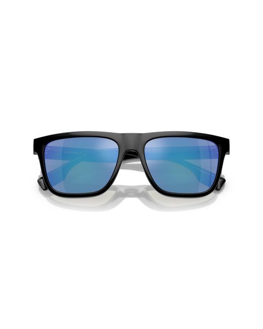 Burberry Black Be4402U 300155 Sunglasses Injected Squared Mirrored Mirror for men