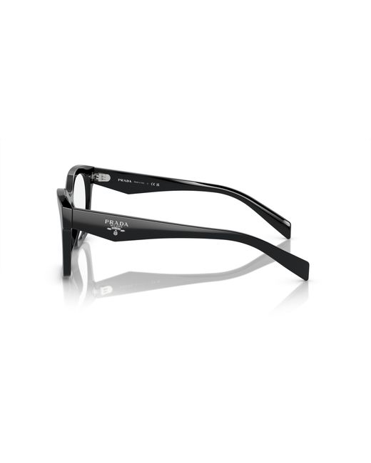 Prada Black Pr A05V 27A1O1 Optical Frames Acetate Geometric Normal