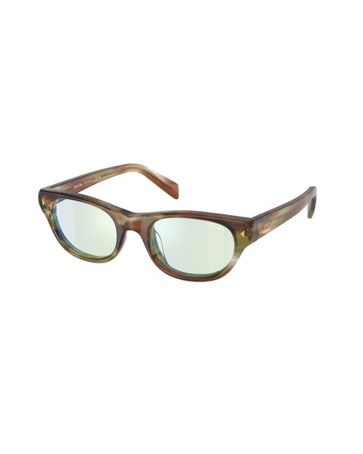 Prada Black Pr C08S 27J20X Sunglasses Acetate Cat Eye Normal