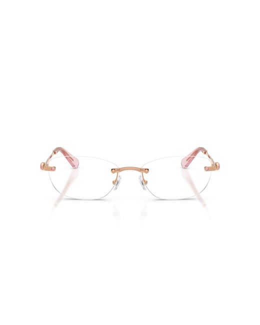 Swarovski Black Sk1037 4014 Optical Frames Metal Transparent Round Normal