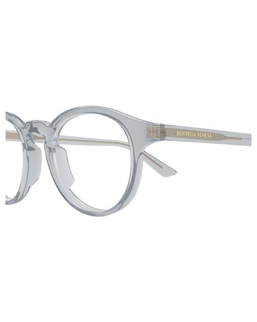 Bottega Veneta Black Bv1420O 005 Optical Frames Acetate Round for men