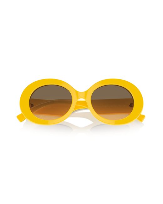 Dolce & Gabbana Yellow Dg4448 333411 Sunglasses Acetate Round Normal Shaded