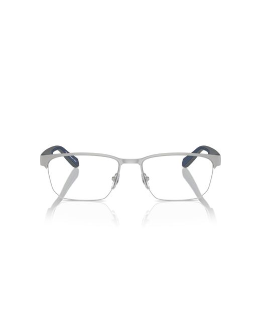 Emporio Armani Black Ea1162 3045 Optical Frames Metal Transparent Geometric Normal for men