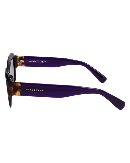 Longchamp Black Lo749S 505 Sunglasses Acetate Cat Eye Normal Normal