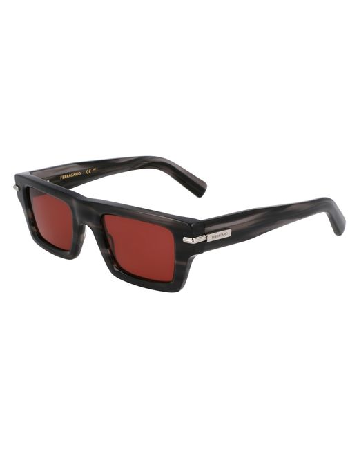 Ferragamo Black Sf2034S 014 Sunglasses Acetate Squared Normal for men