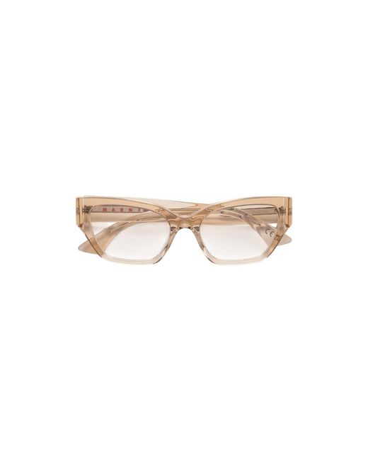 Marni Black Lsy Iyora Resin Optical Frames Acetate Squared