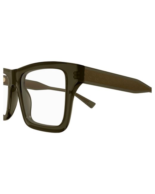 Gucci Black Gg2070O 003 Optical Frames Acetate Transparent Squared for men