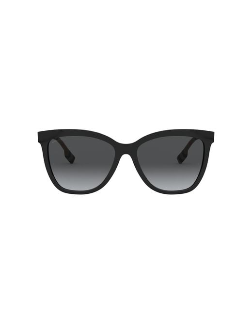 Burberry Black Be4308 Clare 3853T3 Sunglasses Plastic Squared Polarized Shaded